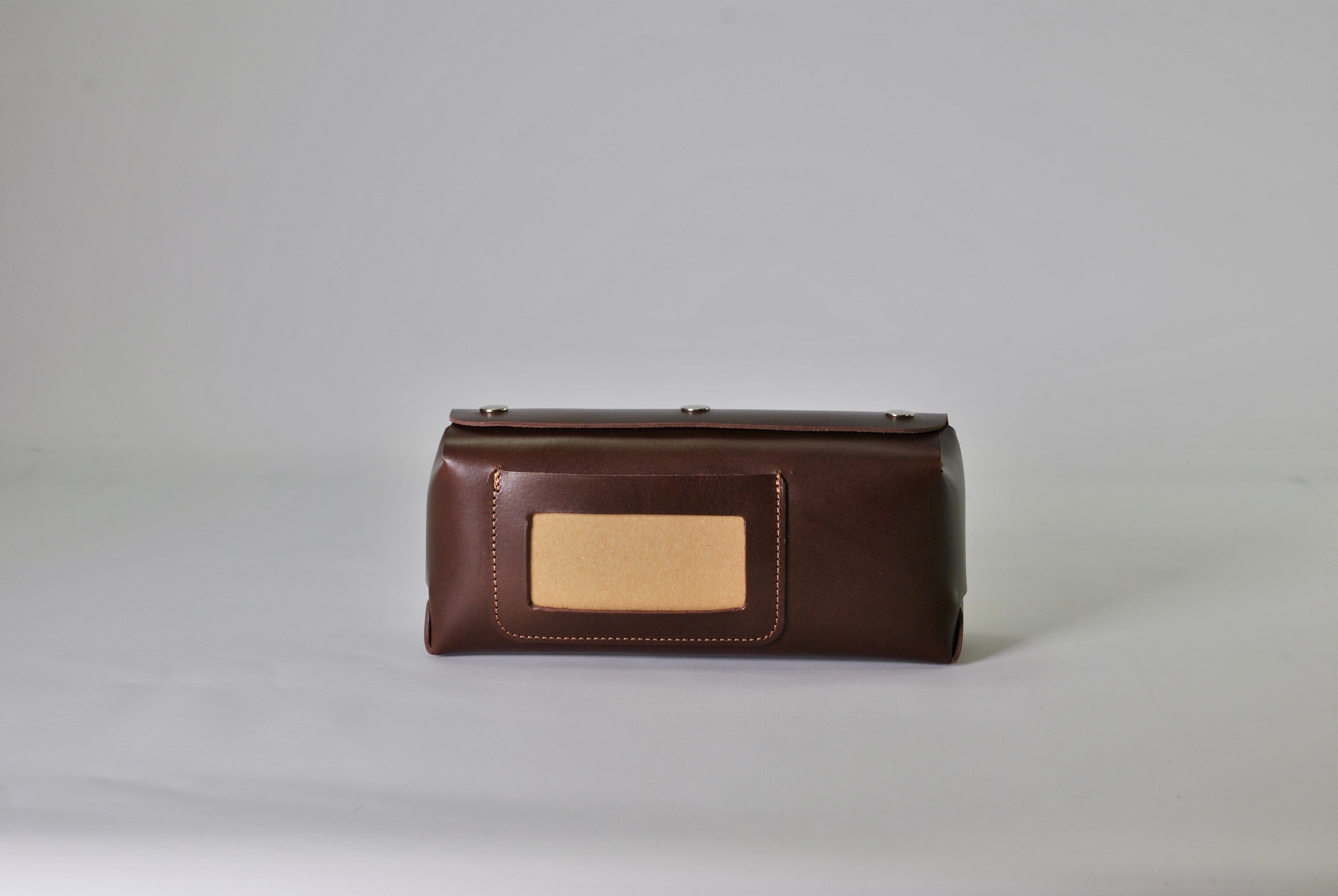 Puffin Pocket leather pouch organiser archive storage handcrafted British