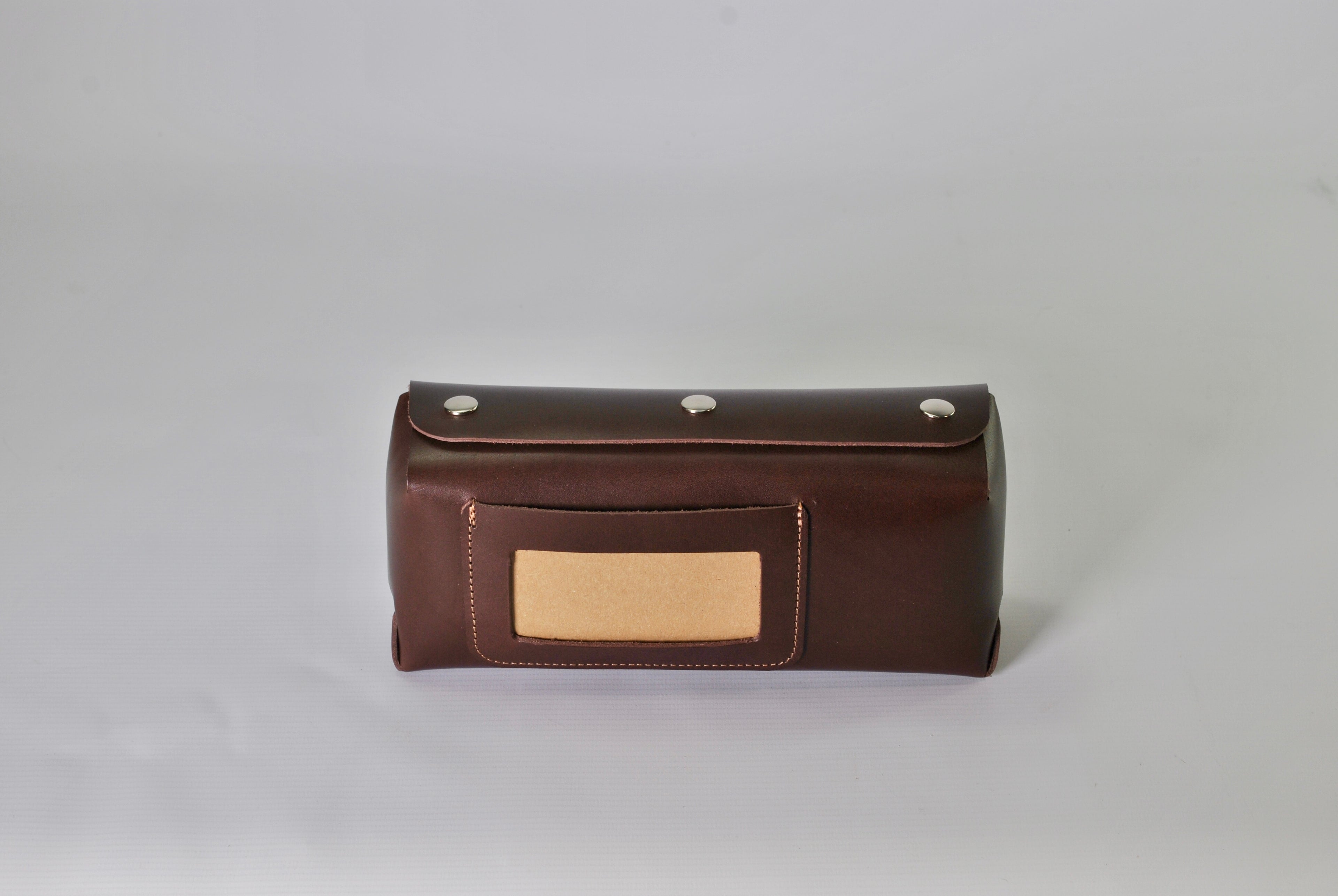Puffin Pocket leather pouch organiser archive storage handcrafted British
