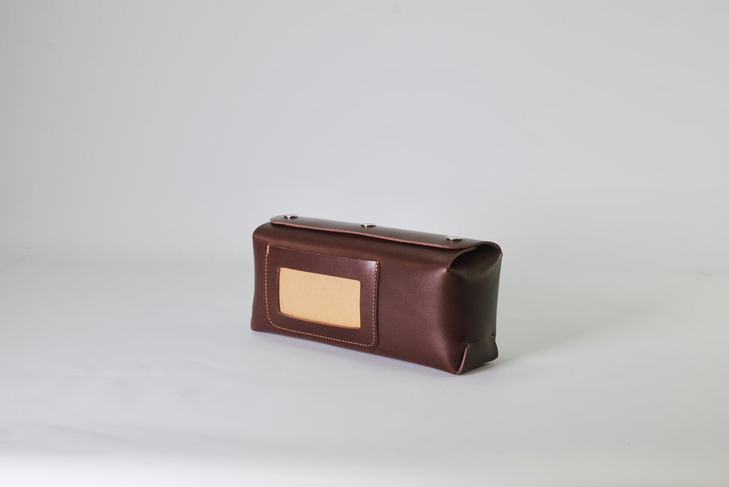 Puffin Pocket leather pouch organiser archive storage handcrafted British