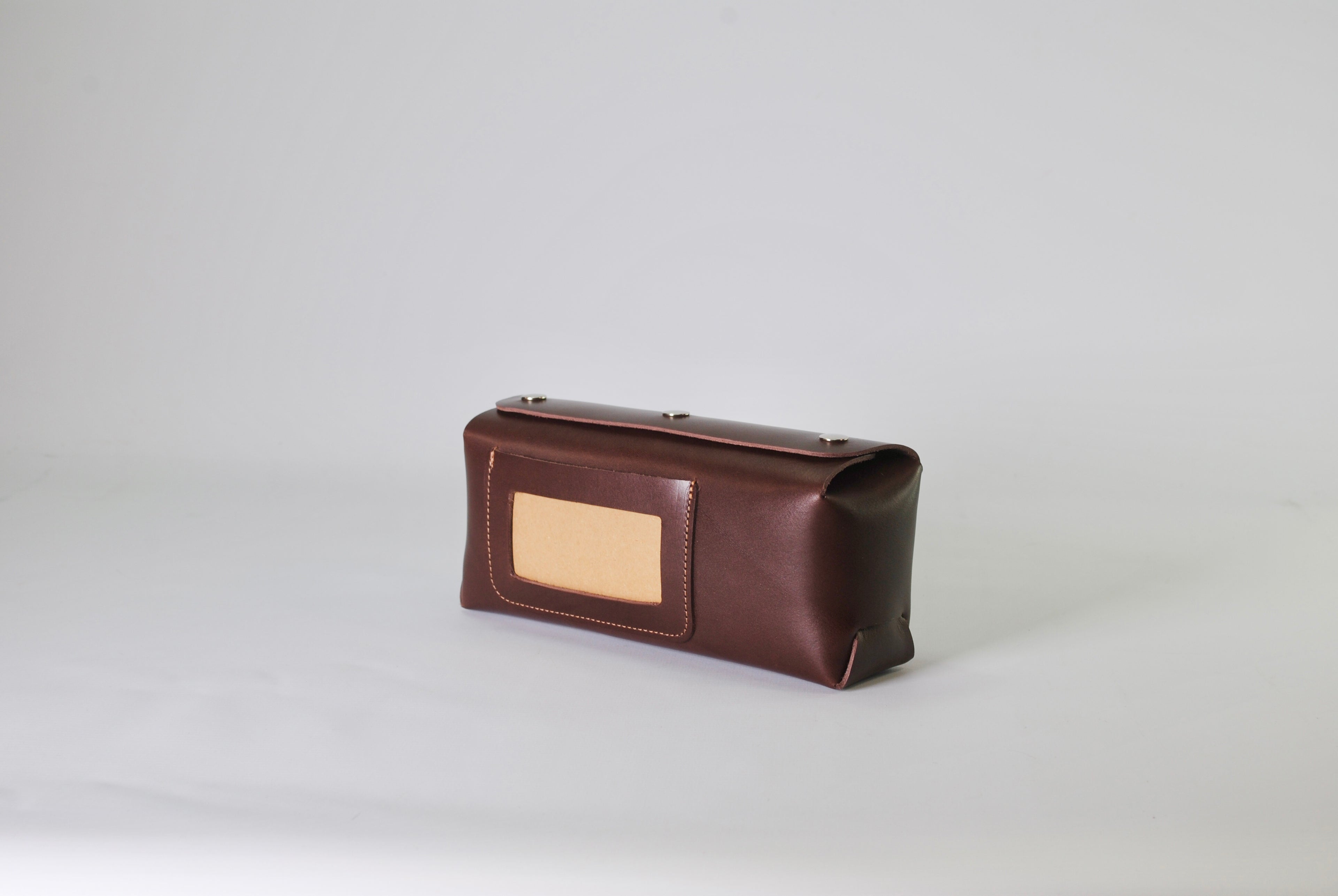 Puffin Pocket leather pouch organiser archive storage handcrafted British