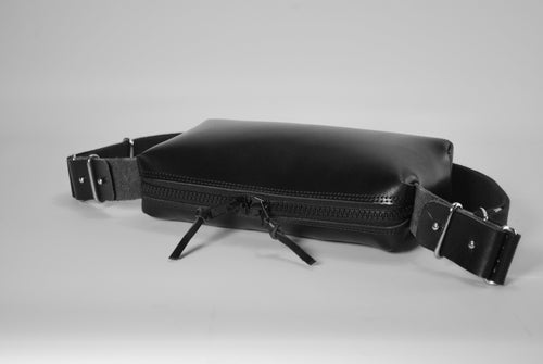Panther crossbody bag leather organiser carry everywhere everyday storage handcrafted British