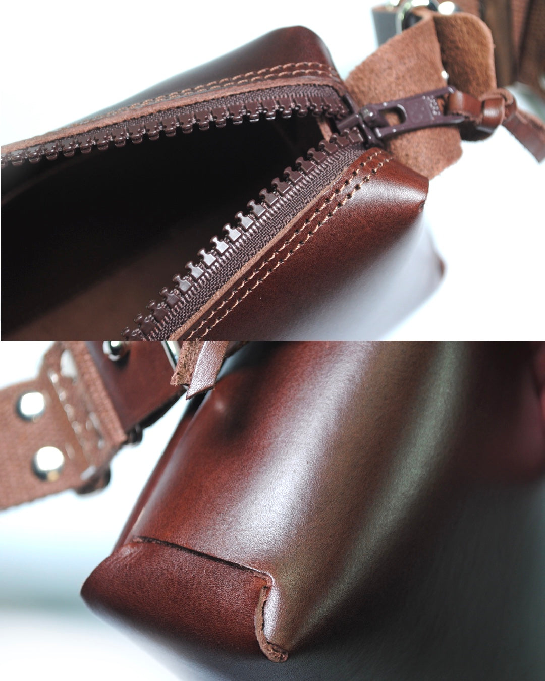 Panther crossbody bag leather organiser carry everywhere everyday storage handcrafted British