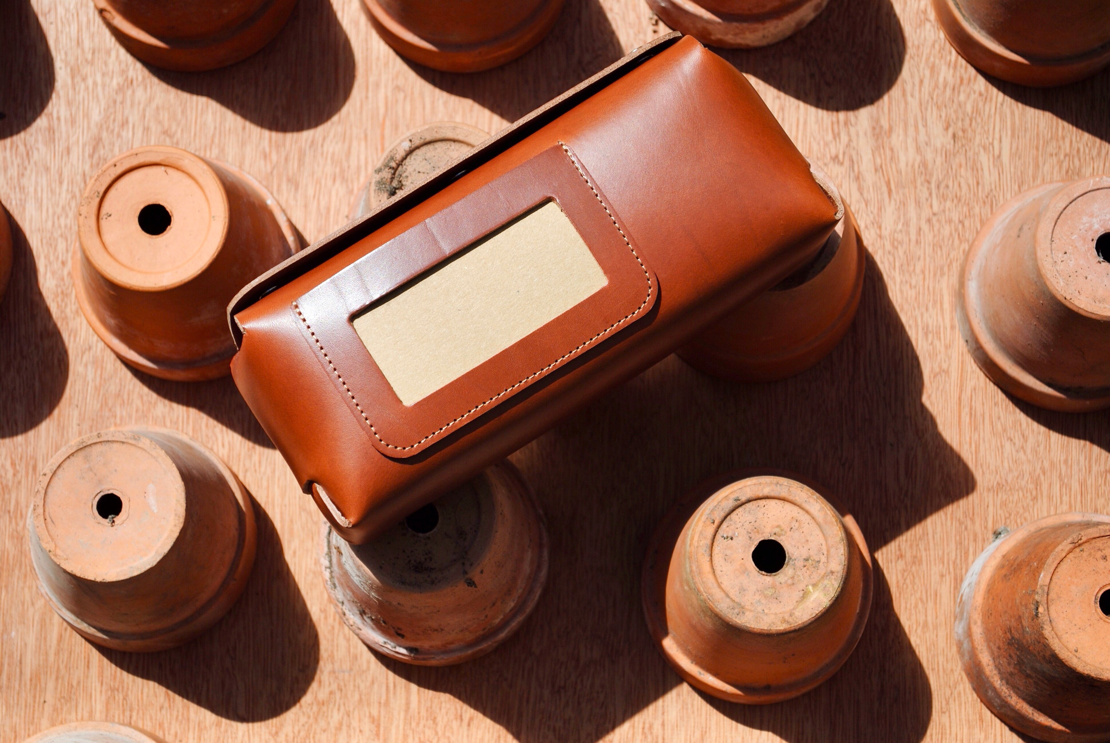 Puffin Pocket Leather Pouch Utility Storage Organiser Standard