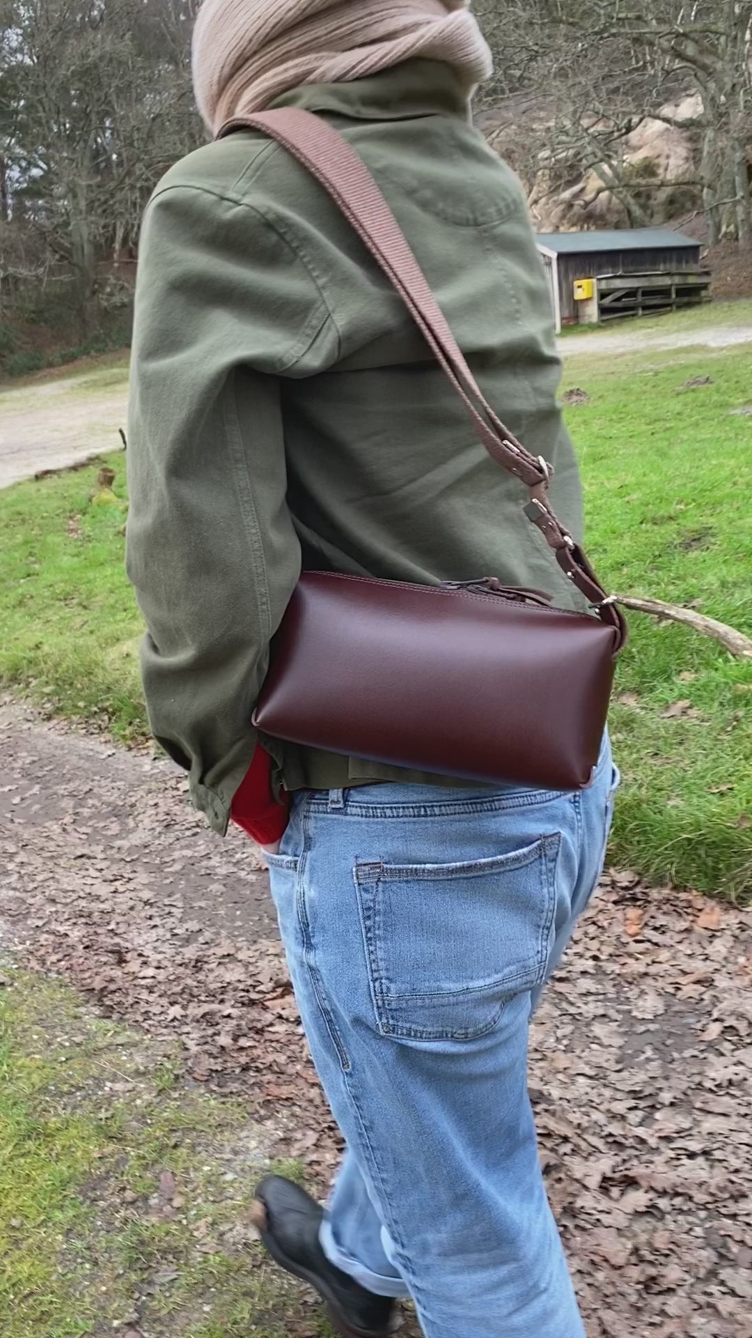 Panther crossbody bag leather organiser carry everywhere everyday storage handcrafted British